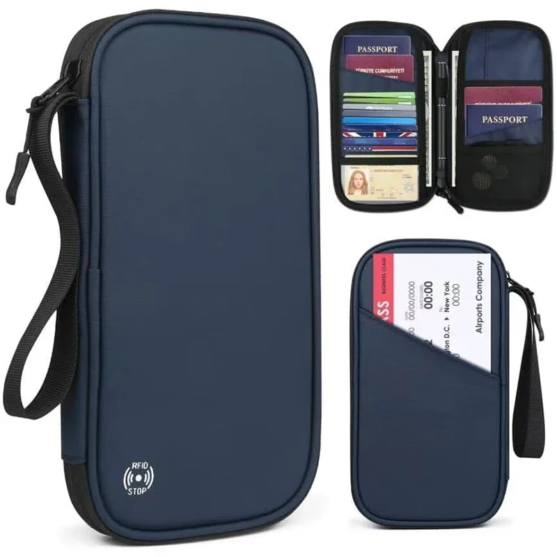 Travel Organizer Men - Funda ligera para pasaporte de viaje