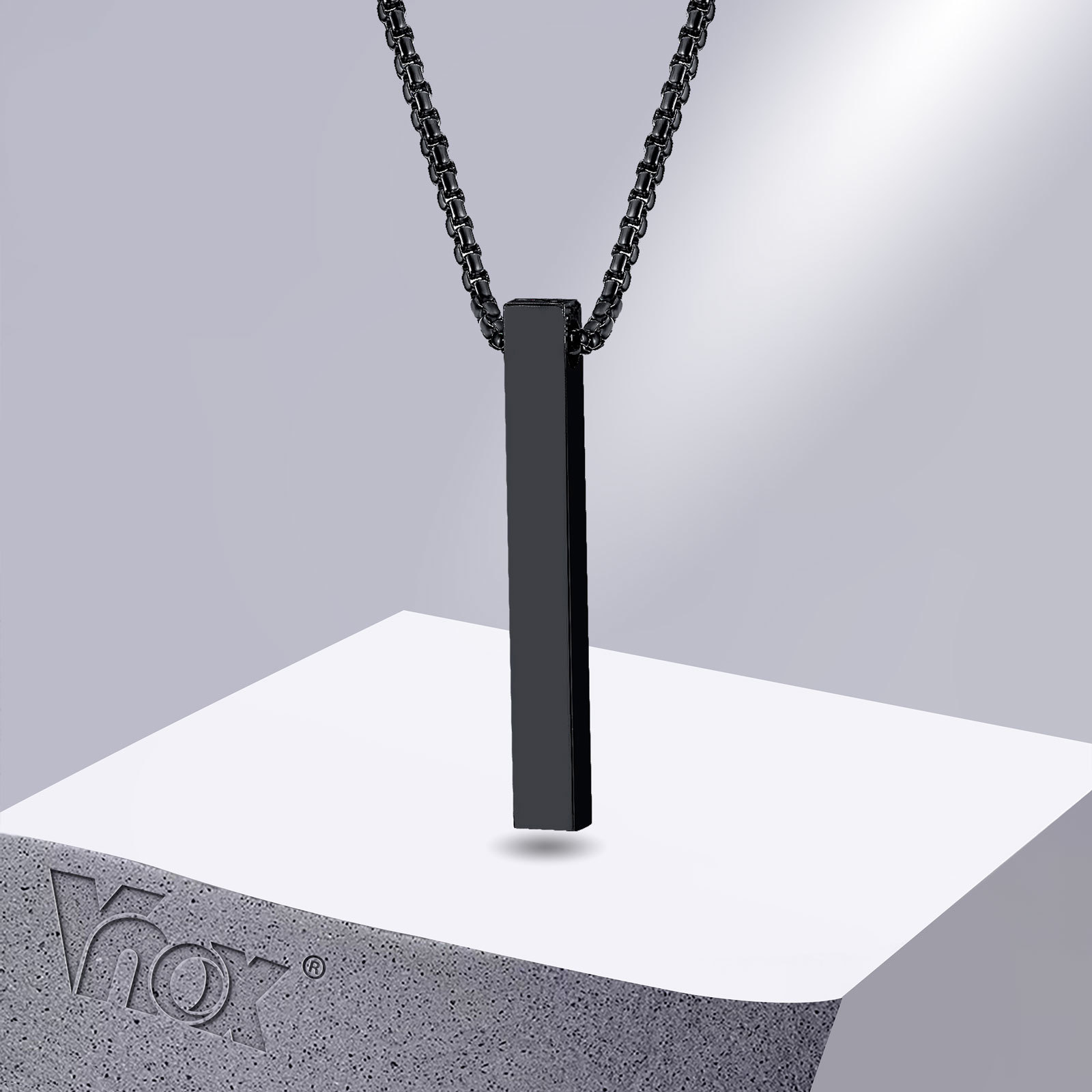 Vnox Collar de pilar de 5 mm p - Men Accessories Neck Chain reseña y precio